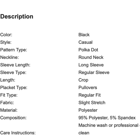 SHEIN Polka Dot Print Crop Tee - Picture 6 of 6